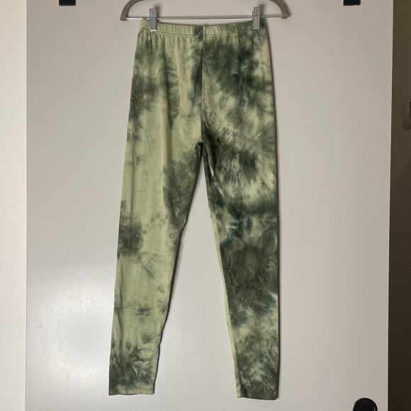 Green Tie Dye Leggings - Picture 4 of 4